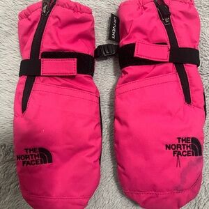 The North Face Kids Bright Pink Mittens